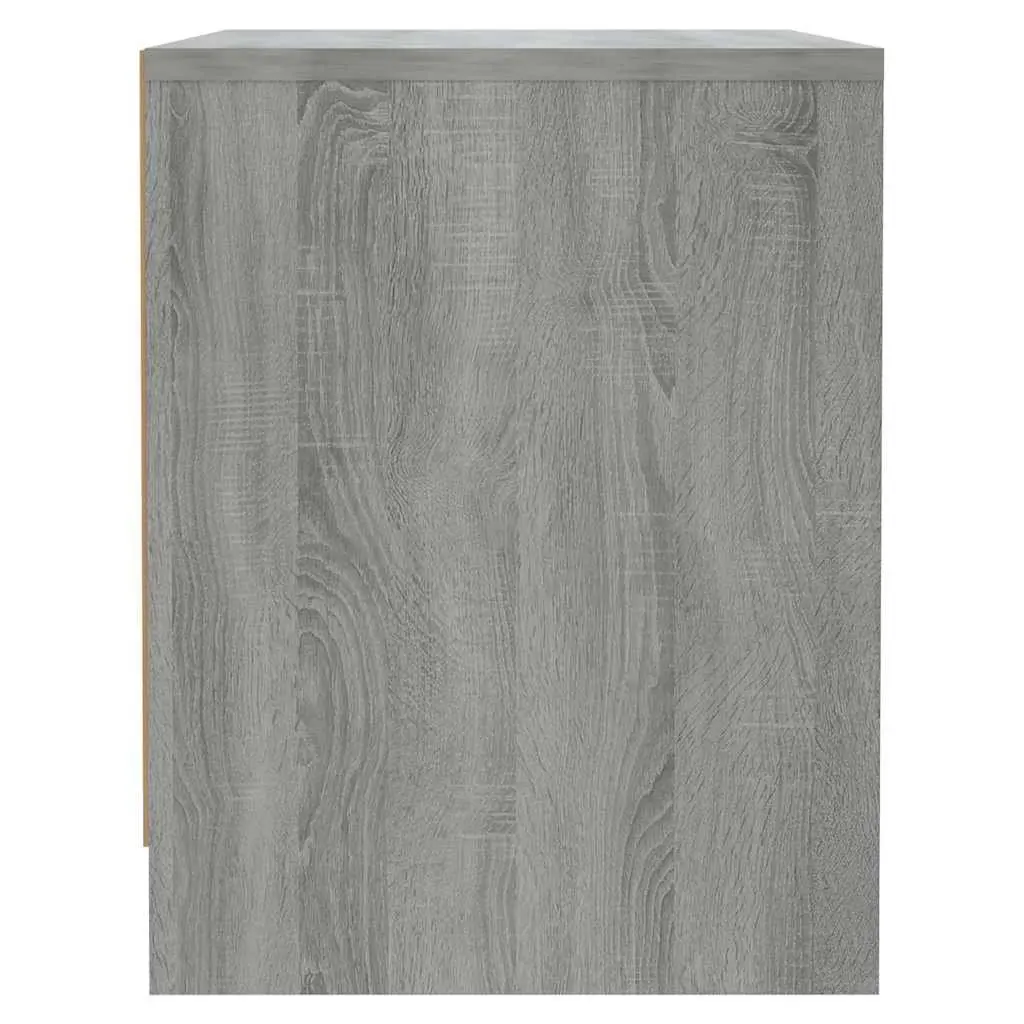 Grey Sonoma Bedside Cabinets Set of 2 45x34x44.5 cm Nightstand Storage Furniture