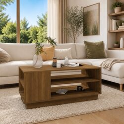 Compact Coffee Table with Storage - Easy Maintenance