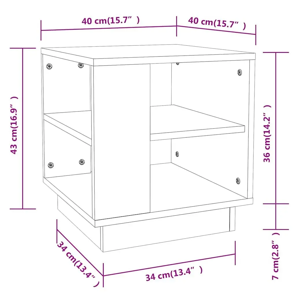 Coffee Table with Storage Shelves Brown Accent Furniture Living Room Modern