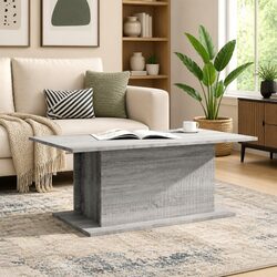 Sleek Grey Coffee Table with Easy Maintenance