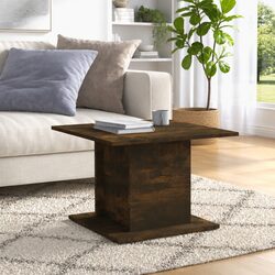 Concise Smoked Oak Coffee Table Design