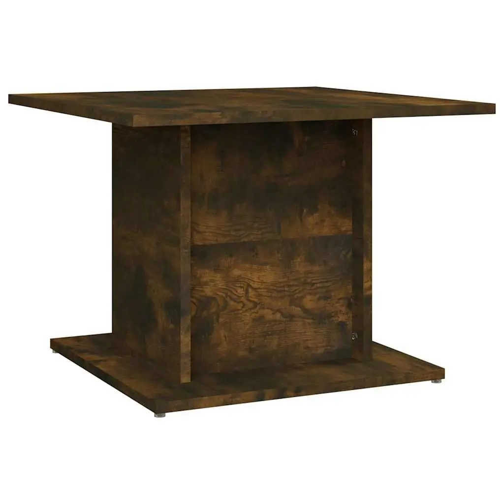 Coffee Table Brown Smoked Oak Engineered Wood Living Room Accent Furniture