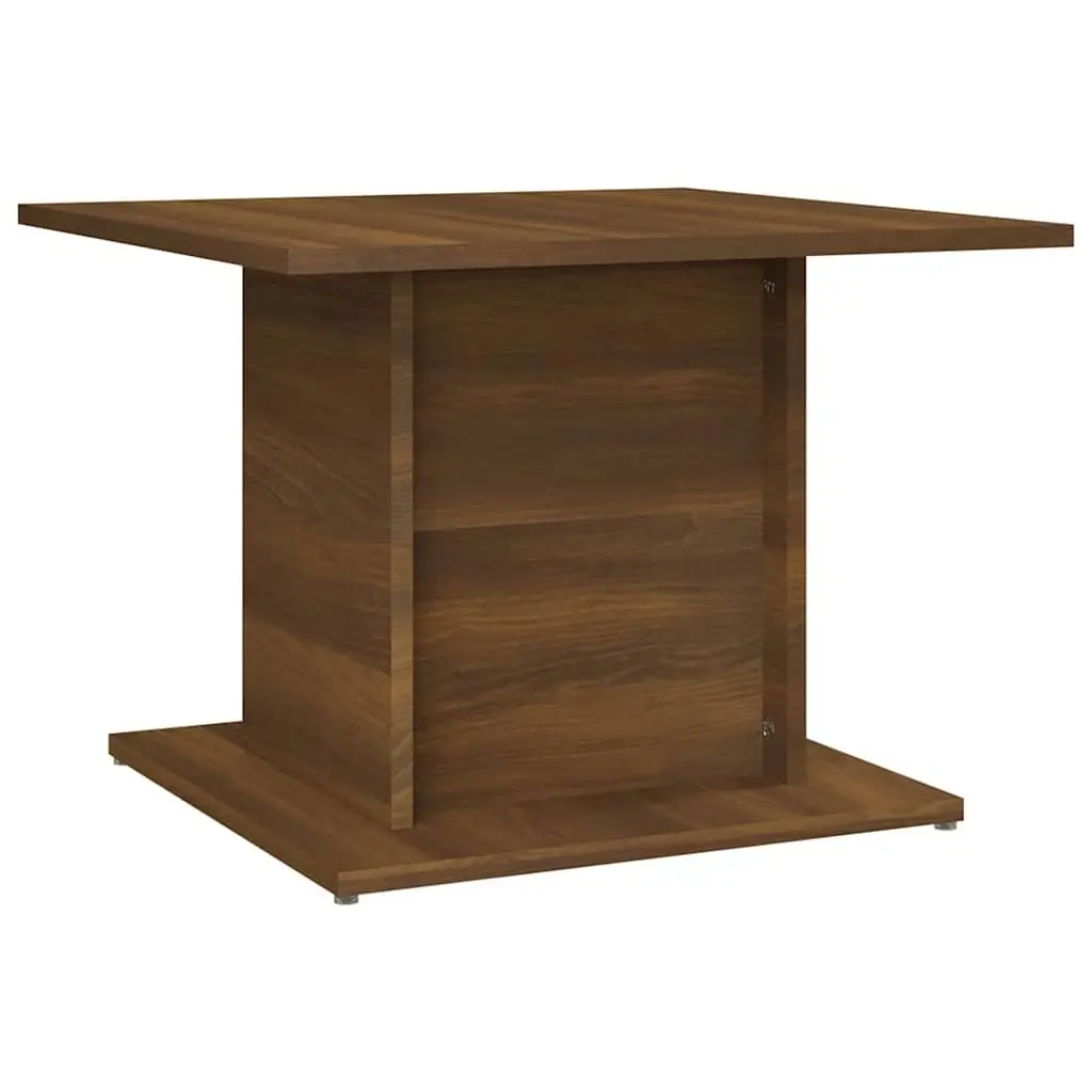 Coffee Table Brown Oak Engineered Wood Sturdy Top for Living Room
