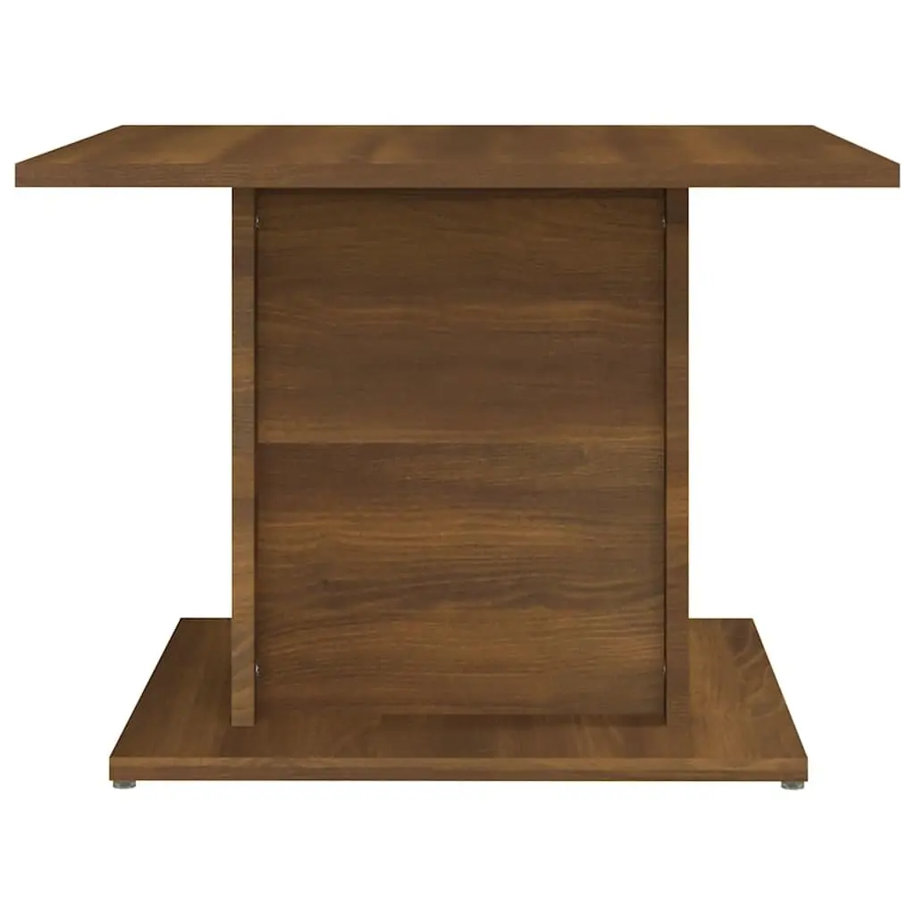 Coffee Table Brown Oak Engineered Wood Sturdy Top for Living Room