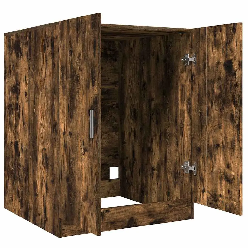 Bathroom Storage Cabinet Smoked Oak 71x71.5x91.5cm Organiser
