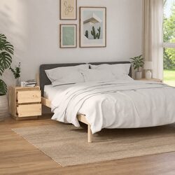 Bedside Cabinets 2 pcs 40x35x50 cm Brown Side Tables Storage Nightstand