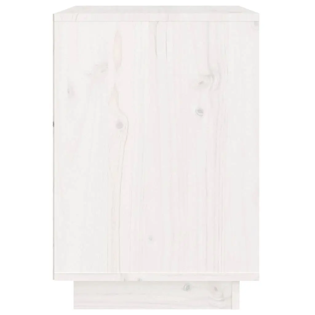 Bedside Tables White 40W x 35D x 50H cm Wooden Storage Nightstand 2 Pieces