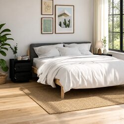 Compact Black Bedside Cabinets – Modern and Versatile