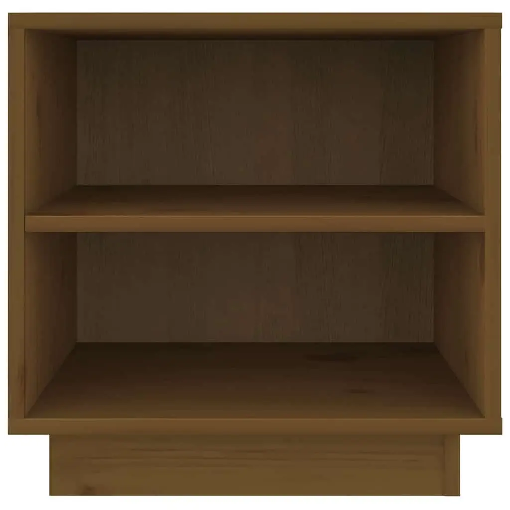 Bedside Tables Brown 40x34x40 cm Solid Pinewood Storage Cabinets 2 Piece Set