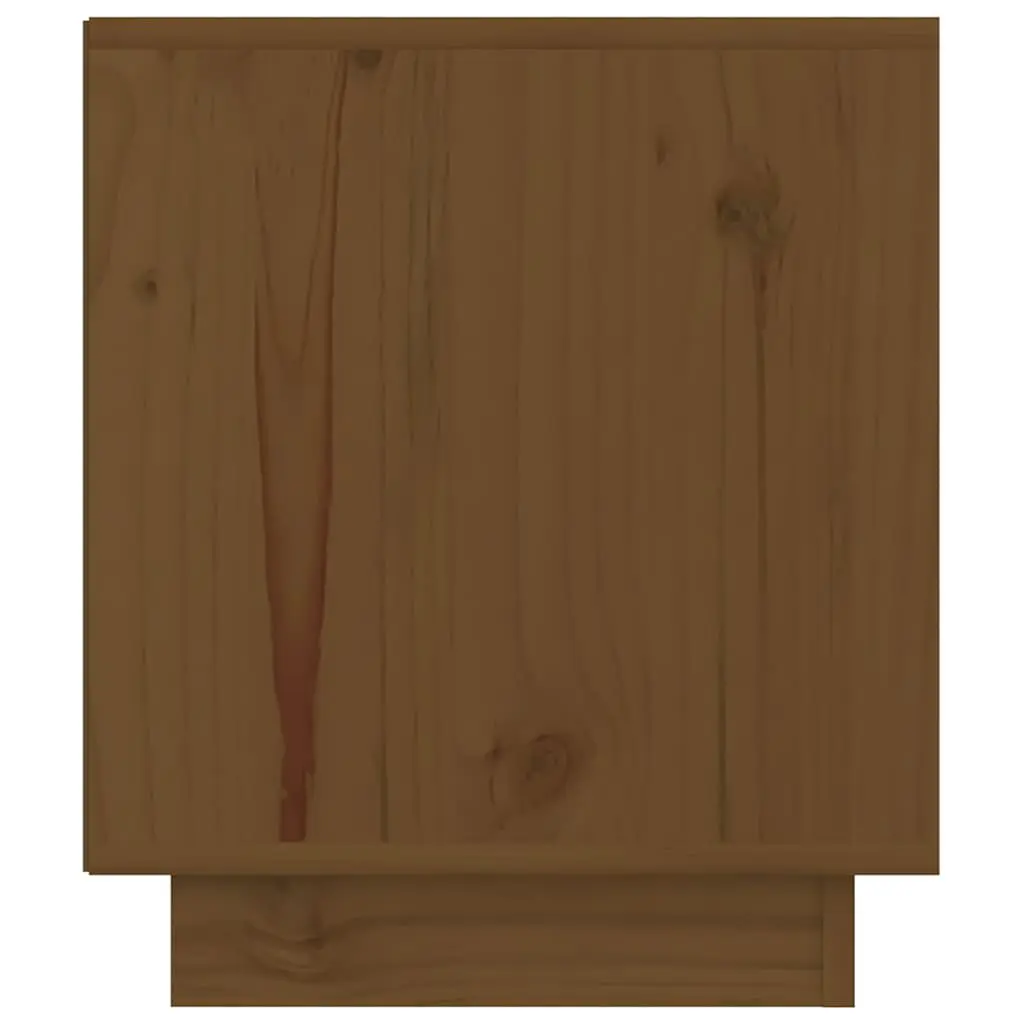 Bedside Tables Brown 40x34x40 cm Solid Pinewood Storage Cabinets 2 Piece Set