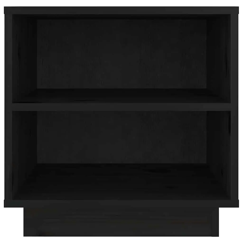 Bedside Cabinets Black 40x34x40 cm Solid Wood Storage Side Tables