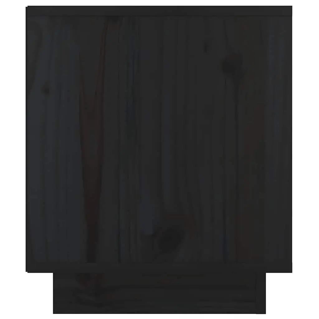 Bedside Cabinets Black 40x34x40 cm Solid Wood Storage Side Tables