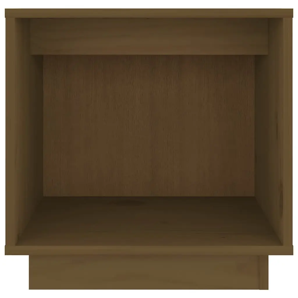 Bedside Table Brown Wooden 40x30x40cm Storage Organiser
