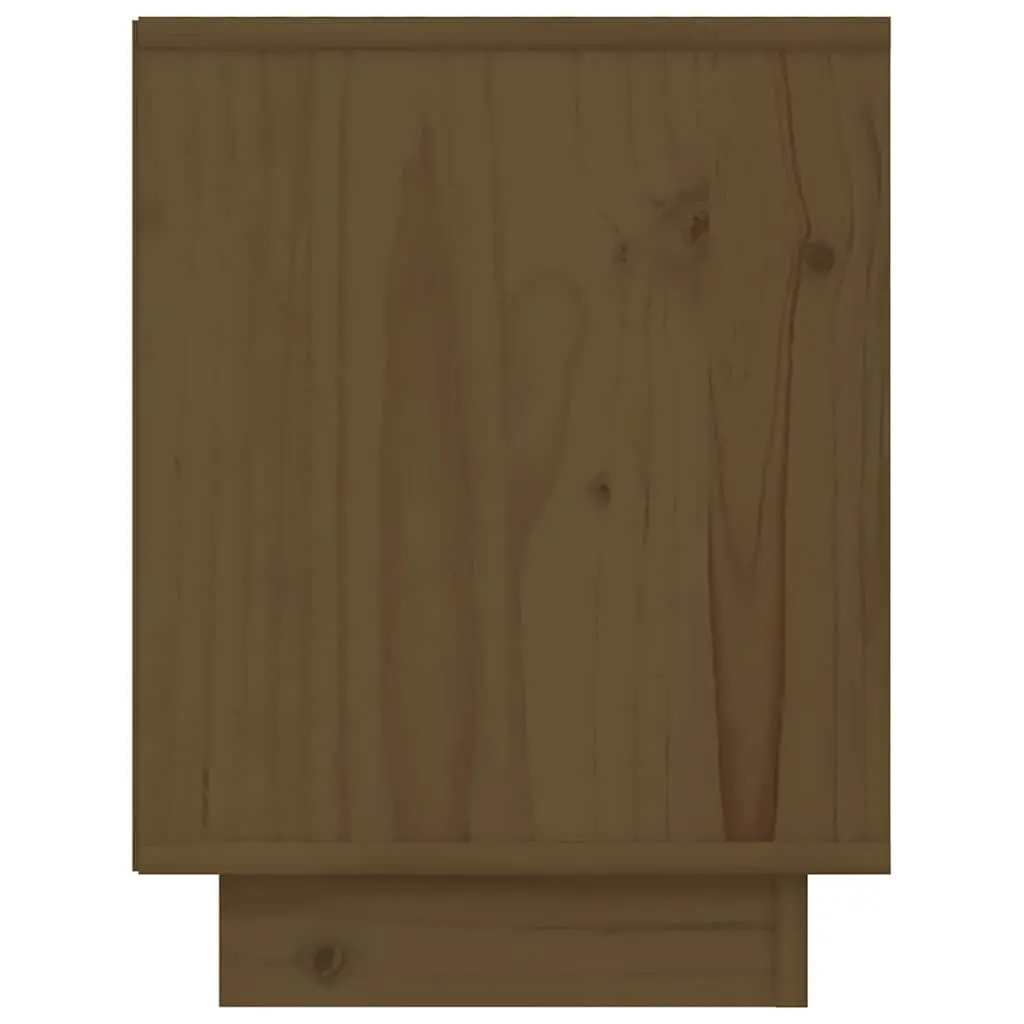 Bedside Table Brown Wooden 40x30x40cm Storage Organiser