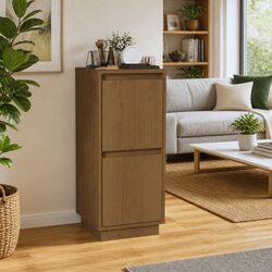 2-Door Wooden Sideboard for Smart Storage