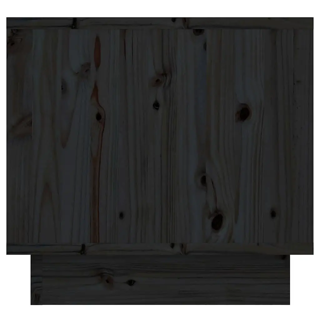 Bedside Cabinets Black 35x34x32 cm Solid Pinewood Storage Side Tables