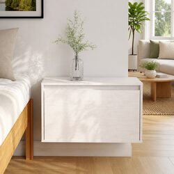 Wall Cabinet White Decorative Floating Shelving Unit Storage Display Organiser