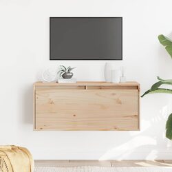 Concise Floating Wall Cabinet 80x30x35 cm Brown