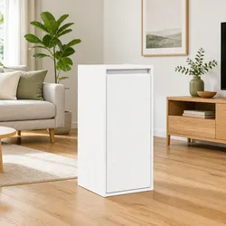 White Wall Cabinet 30x30x100 cm – Ideal for Home Organization