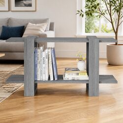 Concise Grey Book Cabinet 100x30x51cm Design