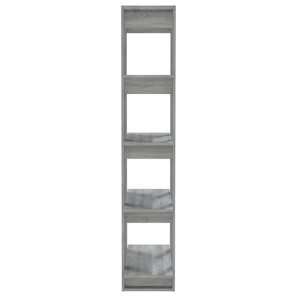 Book Cabinet Room Divider Grey Sonoma Engineered Wood Shelving Storage