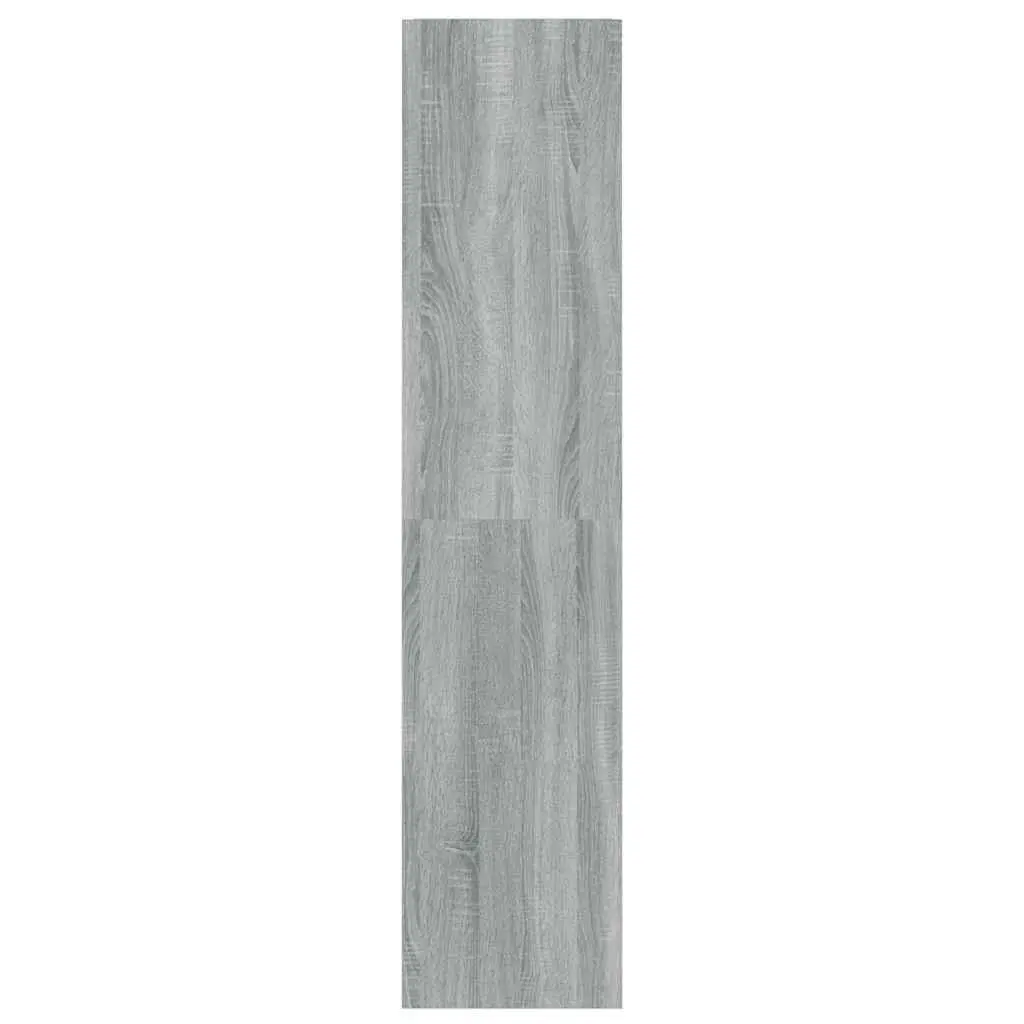 Book Cabinet Grey Tall Bookshelf Room Divider Storage Unit
