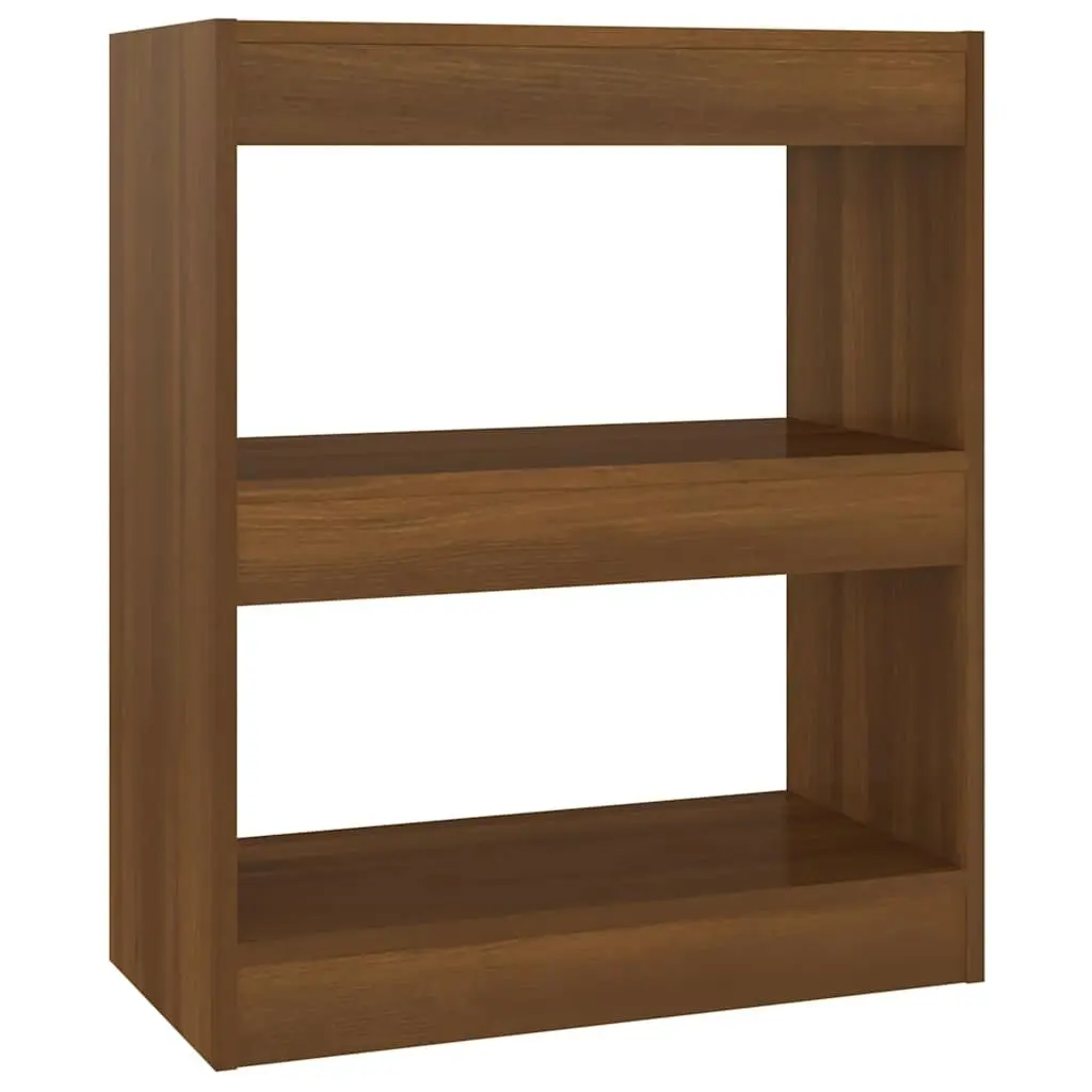 Book Cabinet Brown Oak Standing Room Divider Shelving Unit Storage Bookcase