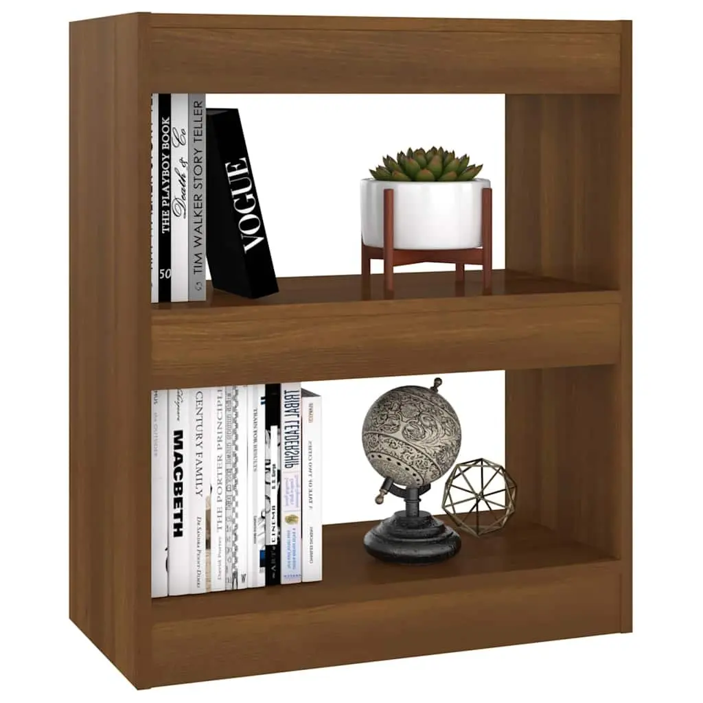 Book Cabinet Brown Oak Standing Room Divider Shelving Unit Storage Bookcase