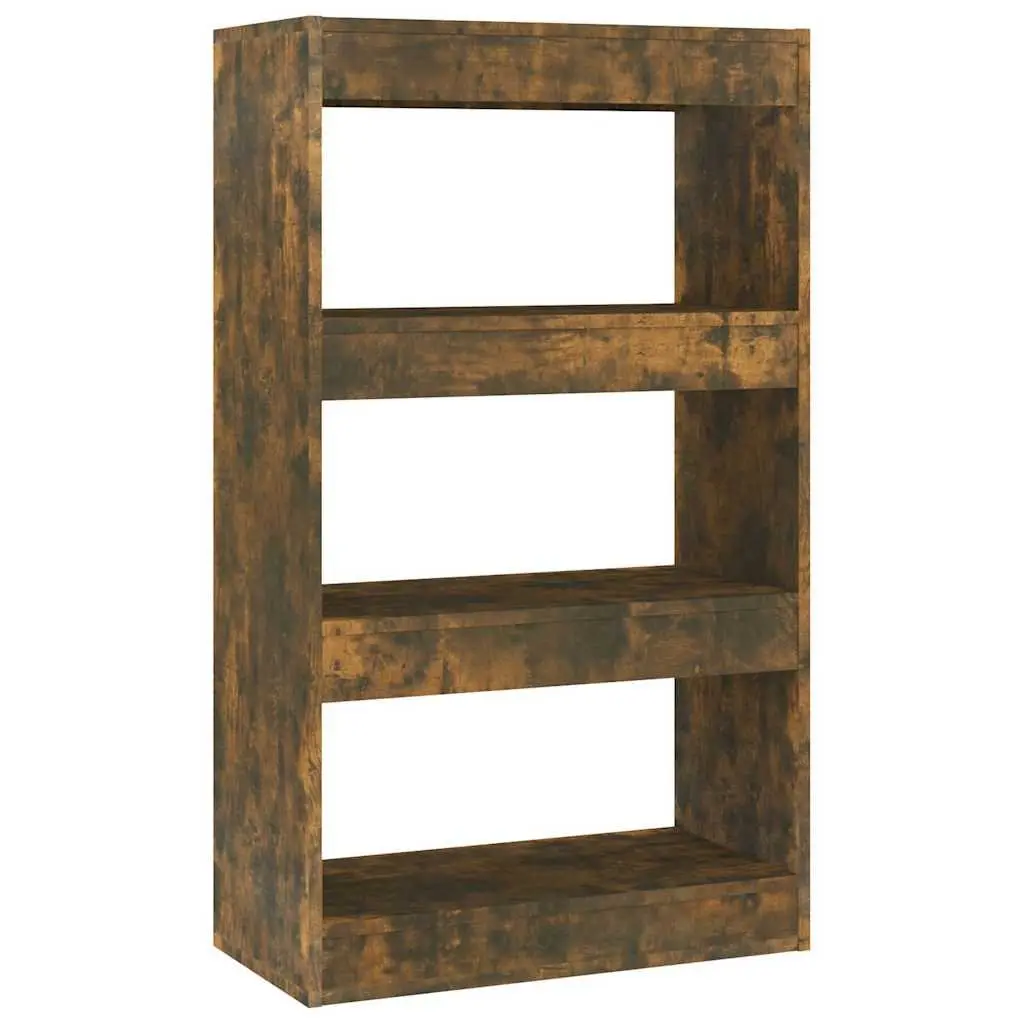 Book Cabinet Smoked Oak 60x30x103cm Engineered Wood Room Divider Storage