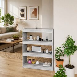 Efficient Grey Sonoma Book Cabinet and Room Divider