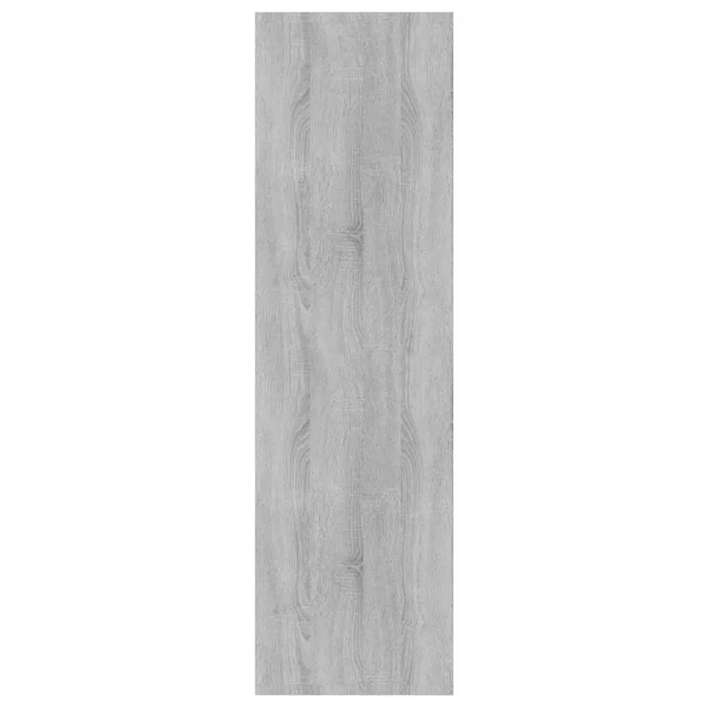 Wooden Shelving Unit Grey Sonoma 80x30x103cm Dual Purpose Storage Cabinet Room Divider