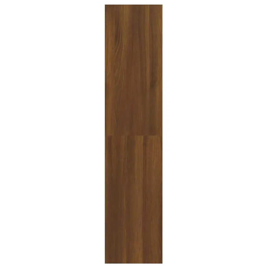 Book Cabinet Brown Oak Room Divider Storage Shelving Unit 100W x 30D x 135H cm