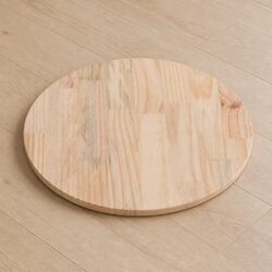 Compact Round Solid Wood Table Top Ø40cm x 2.5cm, Brown