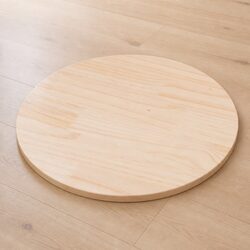 Solid Pinewood Round Table Top, 50cm in Diameter