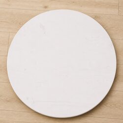 Compact White Pine Round Table Top for Dining Needs