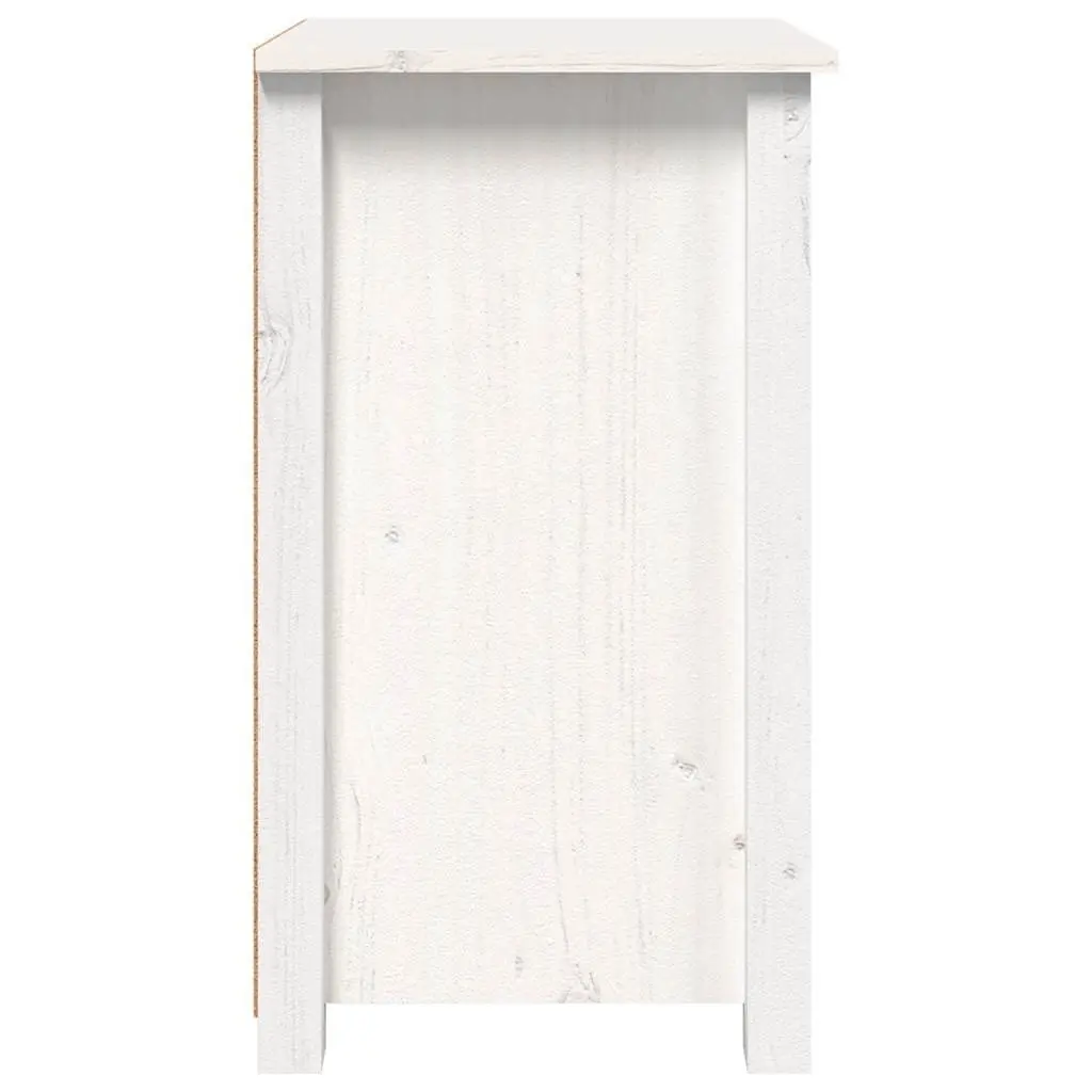 Bedside Cabinets White 40x35x61.5 cm Solid Pine Wood 3 Drawers