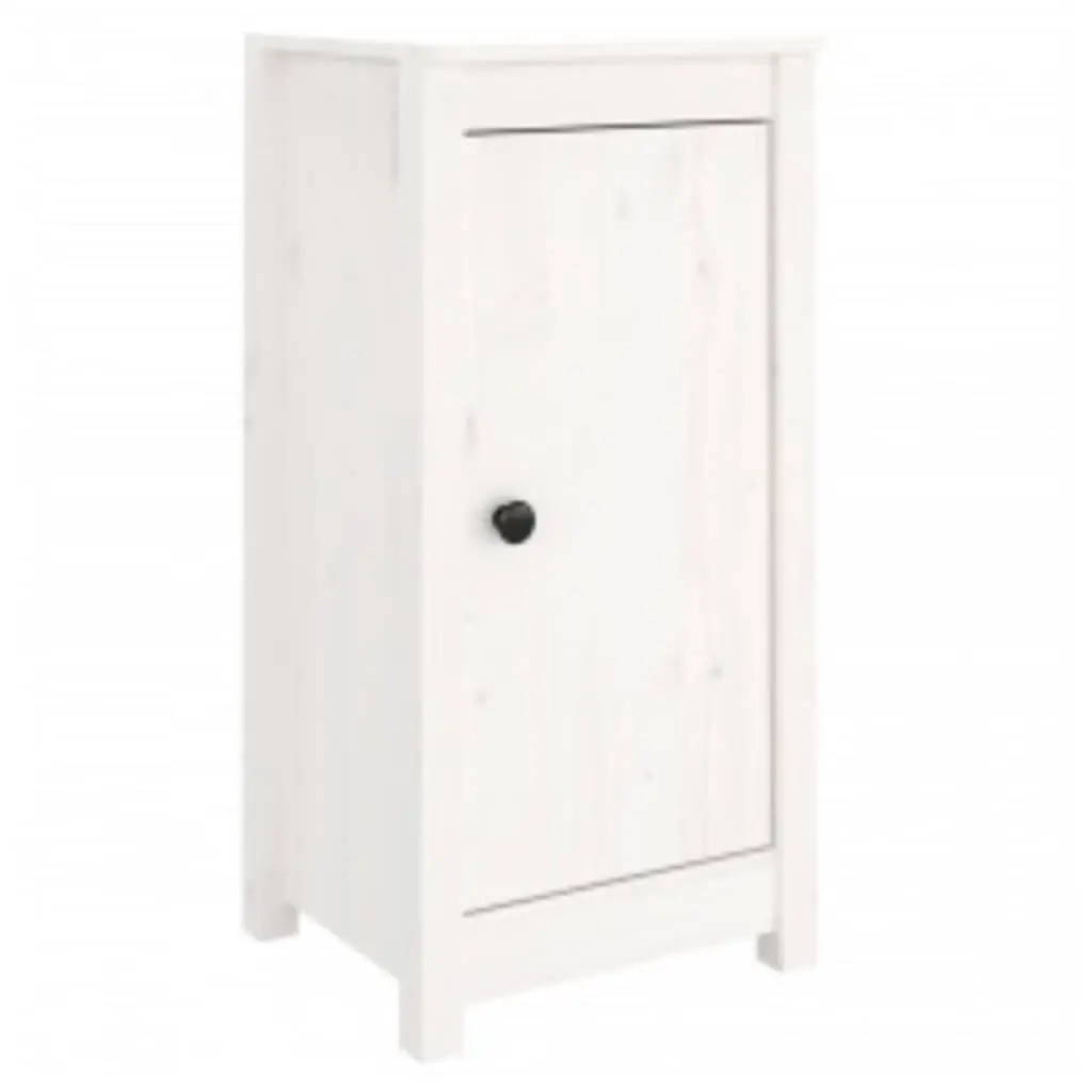 Sideboards White Solid Wood Pine 2 Piece Storage Cabinet Furniture Living Room