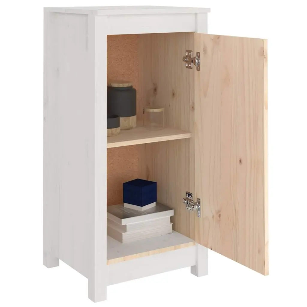 Sideboards White Solid Wood Pine 2 Piece Storage Cabinet Furniture Living Room
