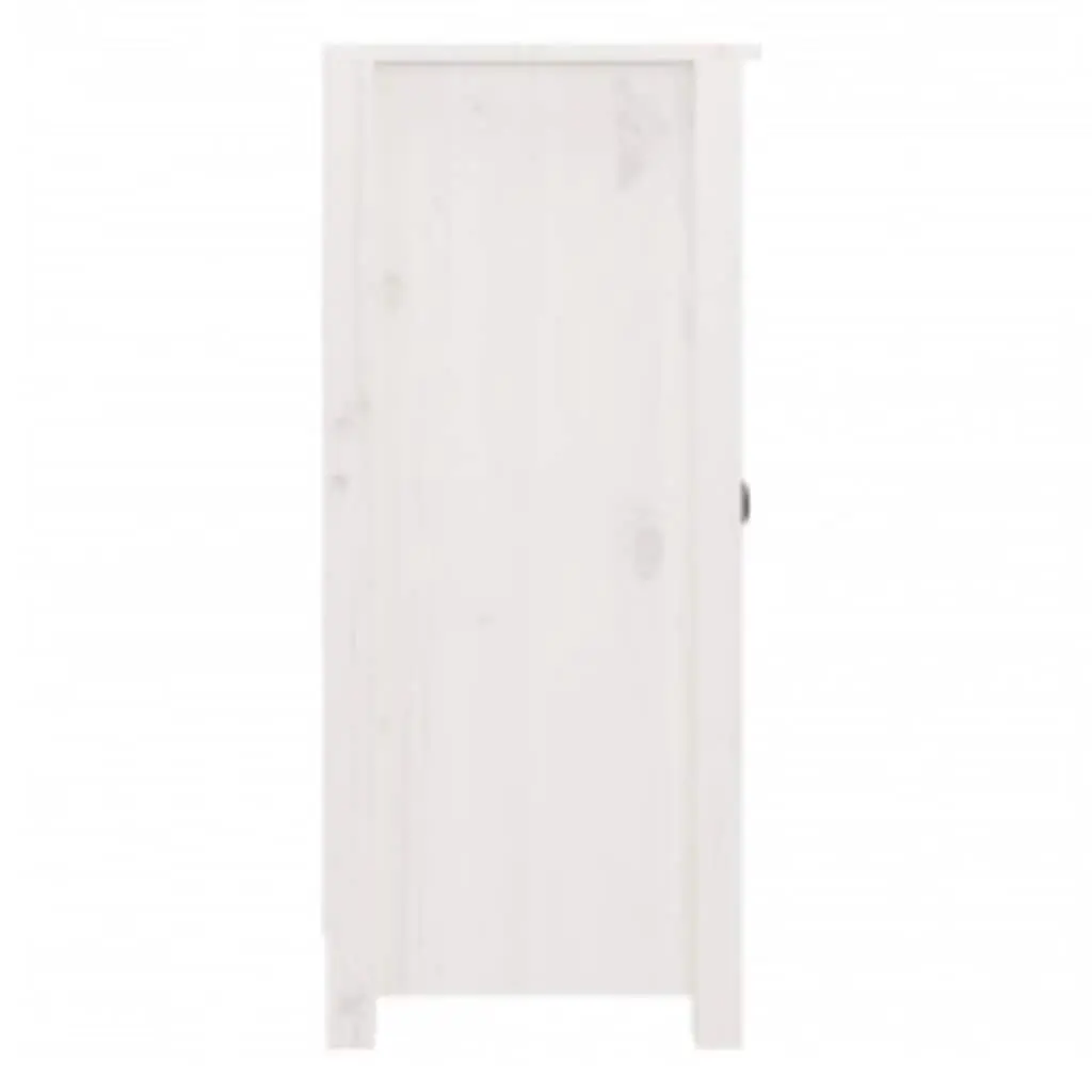 Sideboards White Solid Wood Pine 2 Piece Storage Cabinet Furniture Living Room