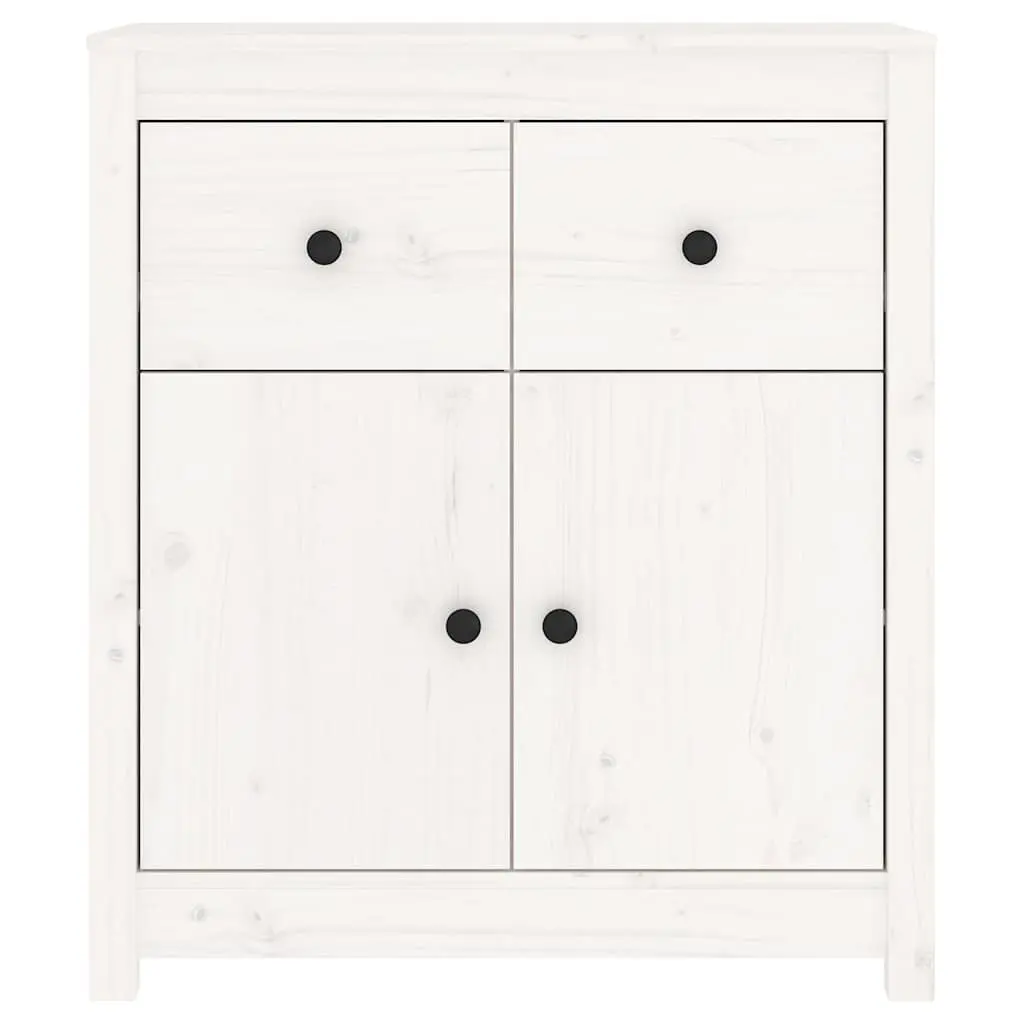 Wooden Sideboard White Solid Pine Storage Cabinet Living Room Furniture