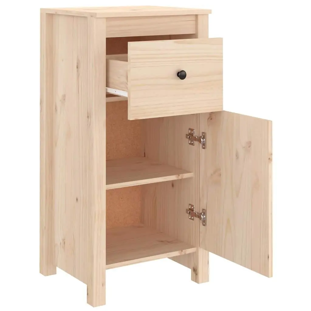Solid Wood Sideboards Brown 2 Piece Storage Cabinet Furniture