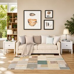 Compact White Pine Wood Side Tables - Set of 2