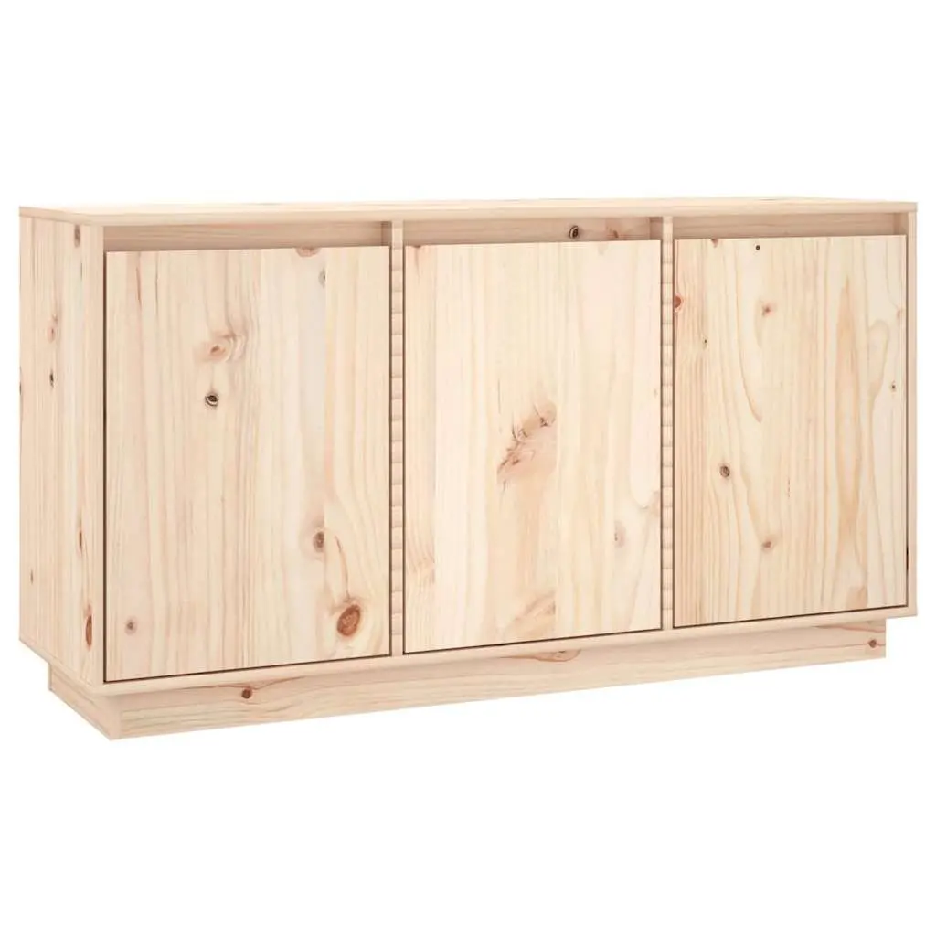 Sideboard Brown 111x34x60 cm Solid Wood Pine Storage Cabinet Furniture