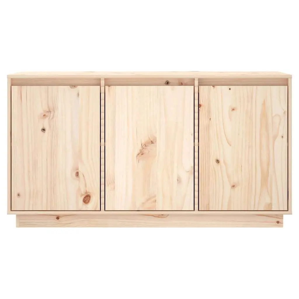 Sideboard Brown 111x34x60 cm Solid Wood Pine Storage Cabinet Furniture