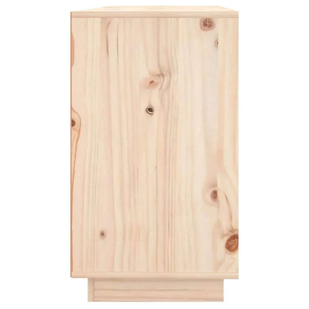Sideboard Brown 111x34x60 cm Solid Wood Pine Storage Cabinet Furniture