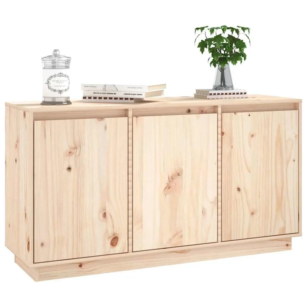 Sideboard Brown 111x34x60 cm Solid Wood Pine Storage Cabinet Furniture