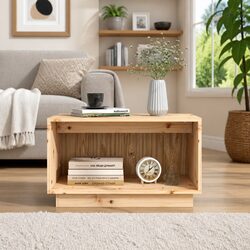 TV Cabinet 60x35x35 cm Solid Pine Wood Storage Unit Living Room Furniture Brown