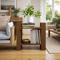 Solid Wood Book Cabinet