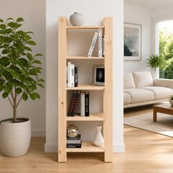 Solid Wood Book Cabinet Room Divider 60x35x160cm