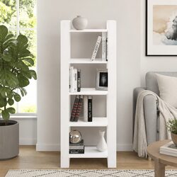 White Book Cabinet Room Divider 60x35x160 cm